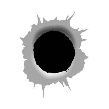 Bullet hole design for your projects. clipart