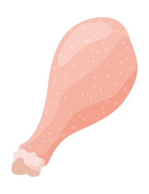 Kapsamlı ve detaylı bir illüstrasyonla çiğ tavuk kesimi sergileniyor ve kısmen mutfak çalışmalarında kullanılıyor.