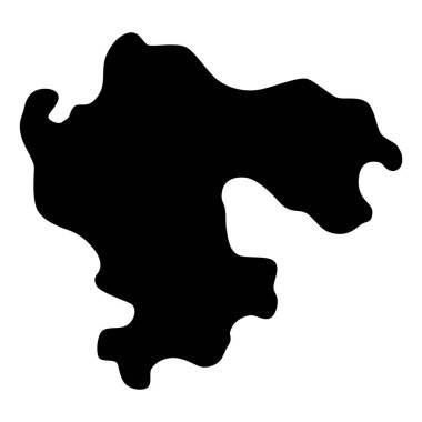 Boya lekesi simgesi. Tasarım kullanımı için sıçrama. Grunge şeklinde. Kirli leke ya da siluet. Siyah mürekkep sıçraması.