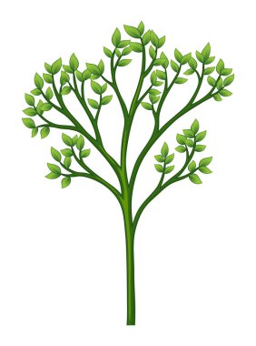 Yeşil ağaç büyüme eko kavramı.