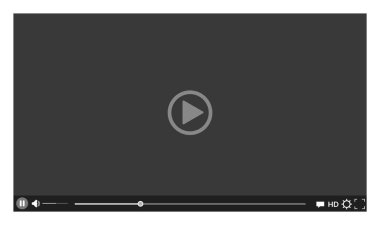 Video oynatıcı şablon arayüzü. Video sunuculuğu, sosyal medya konsepti. Web video kanalı ya da mobil uygulama. Masaüstü canlı yayını.