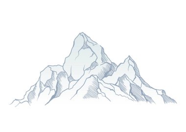 Tepesinde kırmızı bayrak olan kayalıklara tırmanma rotası. İş seyahati yolda, başarıya ya ya da hedefe giden yolda. Vektör illüstrasyonu.