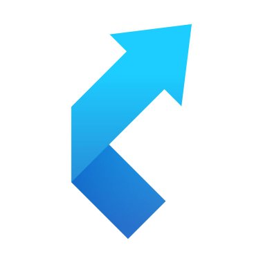 Mavi ok simgesi, sağı işaret ediyor.