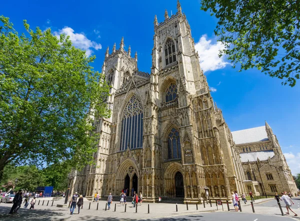 York Minister Den Största Gotiska Katedralen Storbritannien Stockfoto