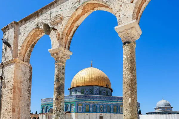 Koepel Van Rots Tempel Berg Jeruzalem Stockfoto