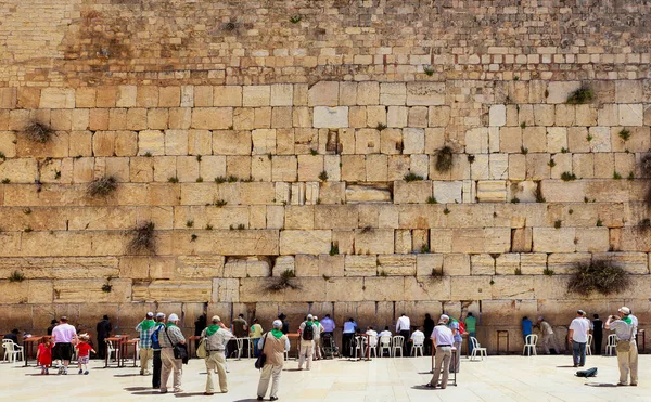 Westelijke Muur Heiligste Plek Het Jodendom Jeruzalem — Stockfoto