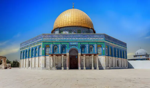 Мечеть Купол Скалы Храмовой Горе Иерусалим Стоковое Изображение