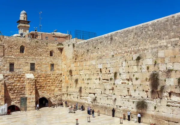 Westelijke Muur Heiligste Plek Het Jodendom — Stockfoto
