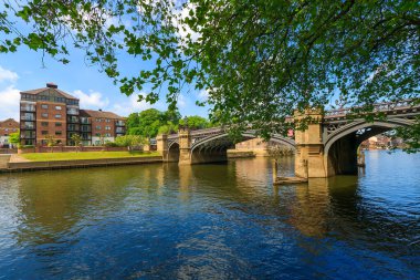 River Ouse Kuzey Yorkshire İngiltere 'de York' ta.
