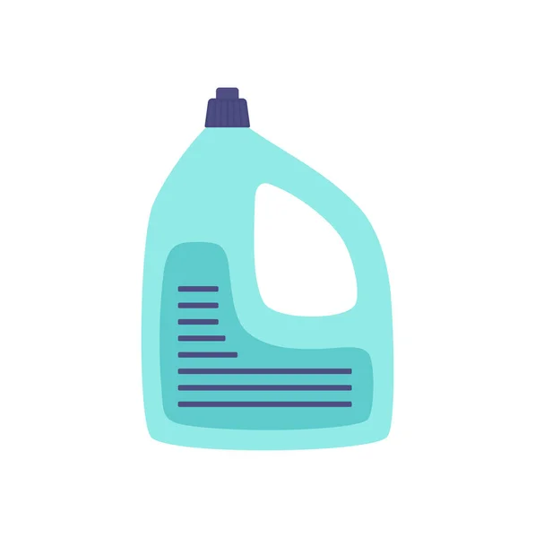Απορρυπαντικό Μπουκάλι Χρωματισμένο Πράσινο Σκόνη Πλυσίματος Στυλ Κινουμένων Σχεδίων Που — Διανυσματικό Αρχείο