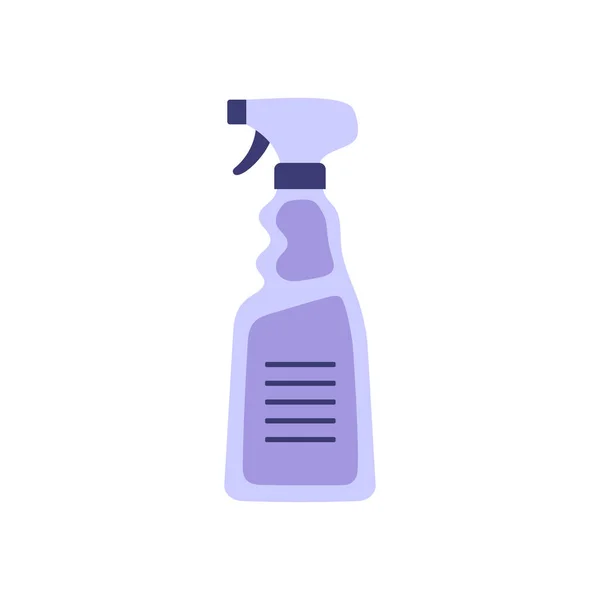 Botella Pulverización Limpieza Aislada Sobre Fondo Blanco Detergente Limpieza Producto — Archivo Imágenes Vectoriales