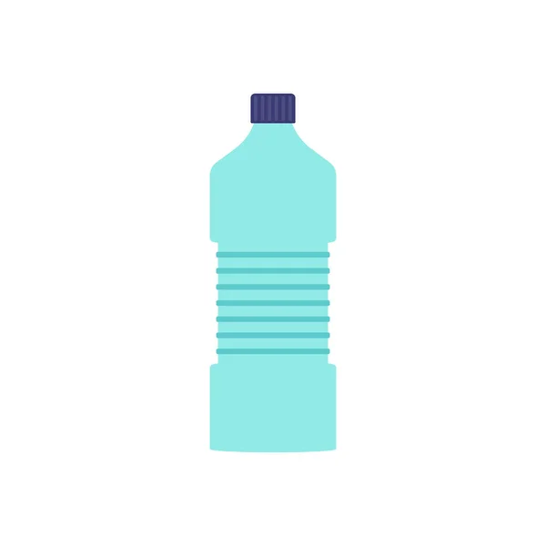 Cartoon Vector Illustratie Met Plastic Fles Detergen Geïsoleerd Witte Achtergrond — Stockvector
