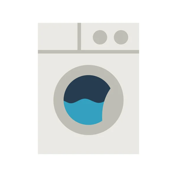 家庭用電気器具洗浄機 家庭用洗濯機 白地に隔離されたベクターイラスト — ストックベクタ