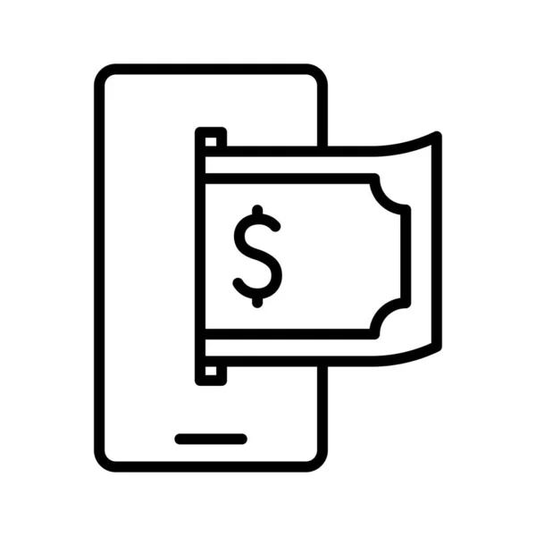 Betala Pengar Med Mobiltelefon Bank Online Betalningar Lätt Faktura Betalning — Stock vektor