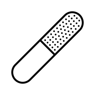 Tırnak dosya simgesi. Manikür. Tırnak boyama işareti. Piktogram beyaz arka planda izole edildi. Vektör illüstrasyonu.