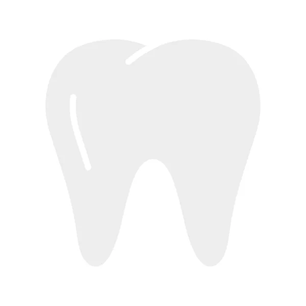 Saubere Zähne Zahnbehandlung Symbol Vektor Illustration Isoliert Auf Weißem Hintergrund — Stockvektor