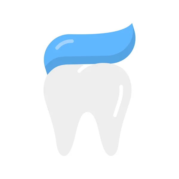 Dentifricio Sull Icona Del Dente Attento Denti Simbolo Prevenzione Delle — Vettoriale Stock