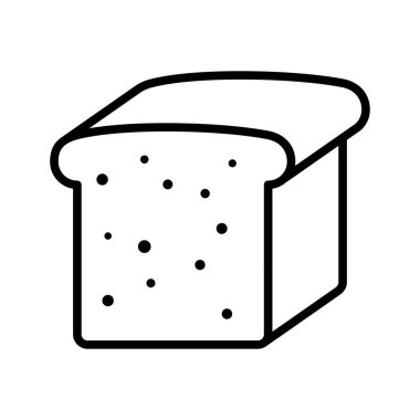 Loaf of bread icon. Pictogram isolated on white background. Vector illustration.
