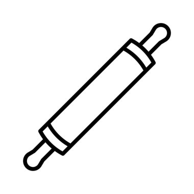 Rolling pin icon. Pictogram isolated on white background. Vector illustration.