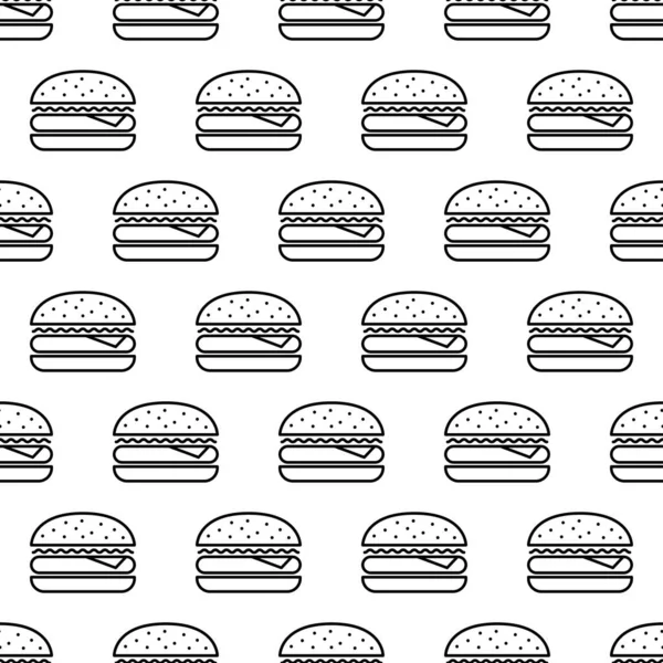Hamburgerin Kusursuz Hamburgerleri Var Vektör Çizimi Hamburger Beyaz Arkaplanda Izole — Stok Vektör