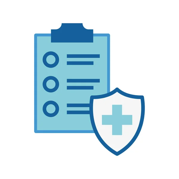 Icône Assurance Médicale Assurance Vie Protection Des Soins Santé Familiaux — Image vectorielle