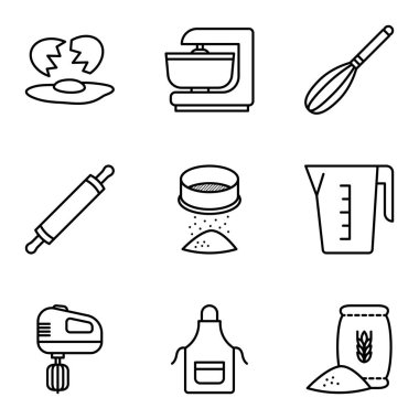 Kurgulanabilir vuruş simgesi seti. Beyaz arkaplanda vektör illüstrasyonu.