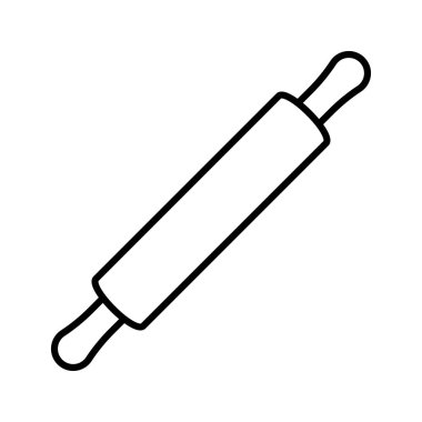 Mutfak merdanesi simgesi, beyaz arka planda izole edilmiş. Vektör illüstrasyonu