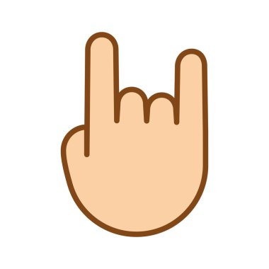 Ağır Kaya Simgesi. Boynuzlu el hareketi. Rock n roll veya heavy metal el hareketi.