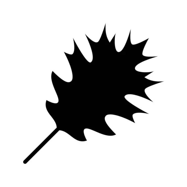Oak Leaf Icon Leaves Oak Isolated White Background Vector Illustration Лицензионные Стоковые Иллюстрации