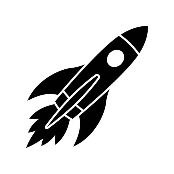Icono Nave Cohete Viaje Espacial Iniciar Concepto Negocio Idea Creativa Gráficos vectoriales