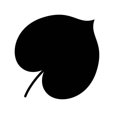 Tinospora cips yaprağı beyaz arka planda izole edilmiş. Vektör illüstrasyonu.