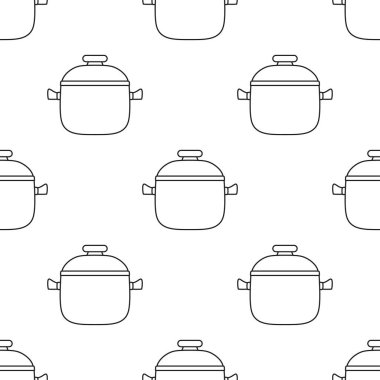 Taslak pişirme kabının pürüzsüz şablonu beyaz arkaplanda izole edildi