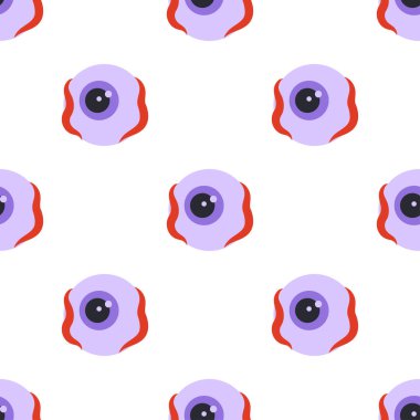 Ürkütücü göz küreleri arka plan, cadılar bayramı için kusursuz desen ve tatil tasarımı için gözler.
