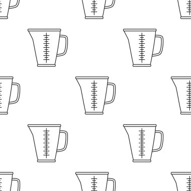 herhangi bir tasarım için özet ölçü kabı veya kimyasal sürahi dikişsiz desen, arkaplan