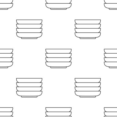 Modern seramik mutfak gereçleri ya da çanak çömlek, mutfak tabakları, beyaz arkaplanda izole edilmiş dekoratif masa eşyaları, düz çizgi film tarzında vektör çizimleri.