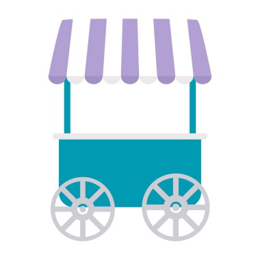 Beyaz arka planda izole edilmiş düz vektör illüstrasyonu