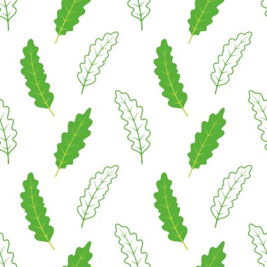 anahat roka beyaz arkaplanda pürüzsüz desen bırakır, çizim düz çizgi film tarzında yapraklar