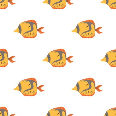 karikatür balığı deseni, deniz duvar kağıdı.