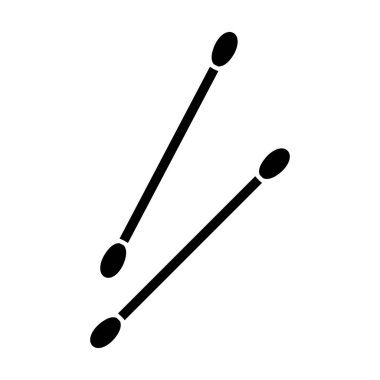 Temizlik için pamuk tomurcukları. Vektör illüstrasyonu.