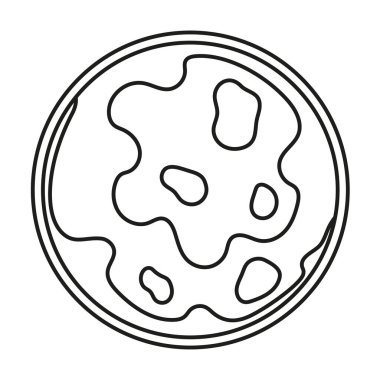 Füme jambon ikonunun vektör çizimi, beyaz, yiyecek ve fast food konseptine izole edilmiş lezzetli dilimlenmiş jambon.