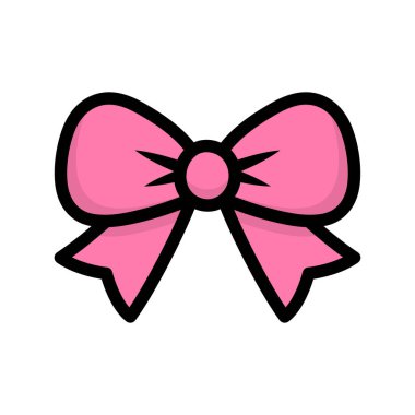 Koyu çizgili kurdele yayı, kutlama tasarımları için mükemmel. Vektör illüstrasyonu