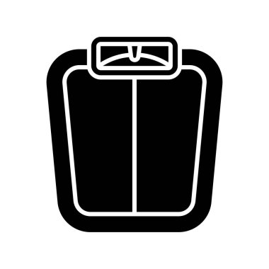 Banyo zemininin silüet simgesi. Vektör illüstrasyonu