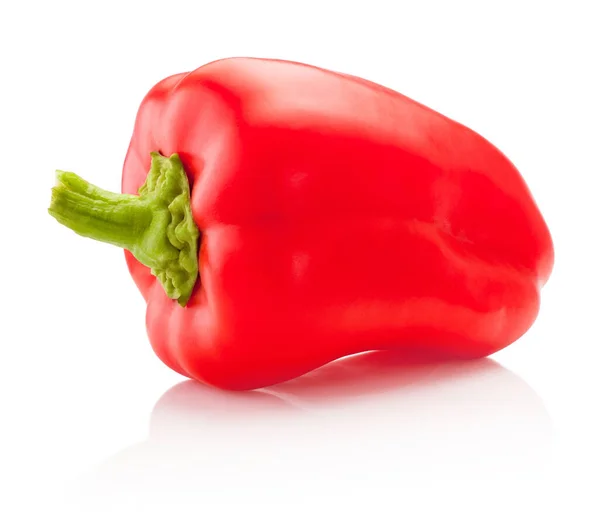 Červená Sladká Paprika Izolované Bílém Pozadí Stock Snímky