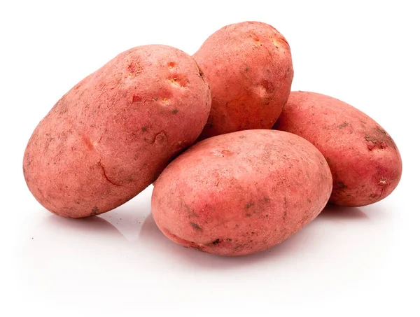 Βρώμικα Λαχανικά Πατάτας Απομονωμένα Λευκό Φόντο — Φωτογραφία Αρχείου