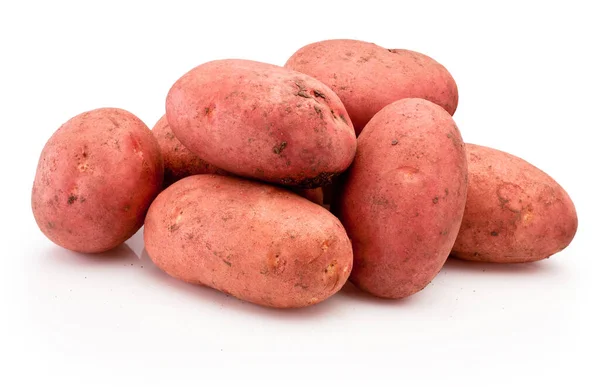 Овочі Червоної Картоплі Ізольовані Білому Тлі — стокове фото