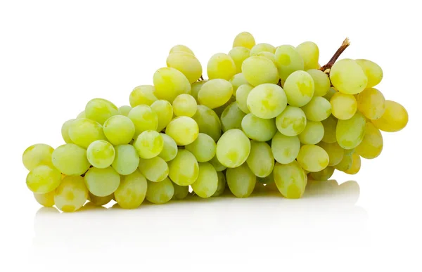 Bunch Green Grapes Isolated White Background — Stock Photo, Image