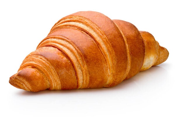 Fresh croissant isolated on a white background