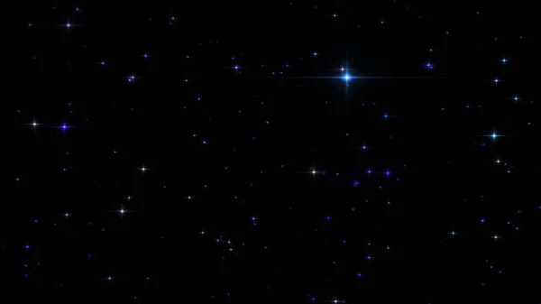 Glühende Teilchen Sterne Und Funkelnder Fluss Abstrakter Hintergrund Mit Funkelndem — Stockfoto
