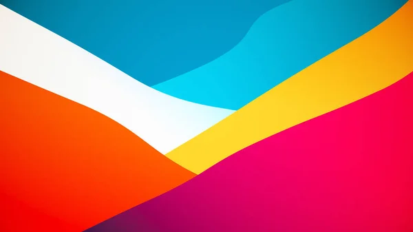 Abstract Wallpaper Wavy Layers Filled Colourful Gradient Background Illustration — Stock fotografie