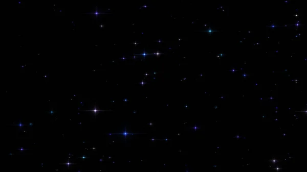 Glühende Teilchen Sterne Und Funkelnder Fluss Abstrakter Hintergrund Mit Funkelndem — Stockfoto